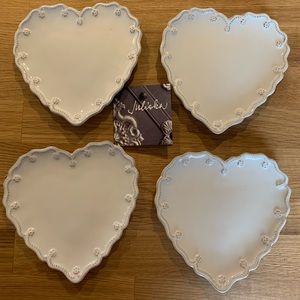 Never used 4 Juliska Plates
